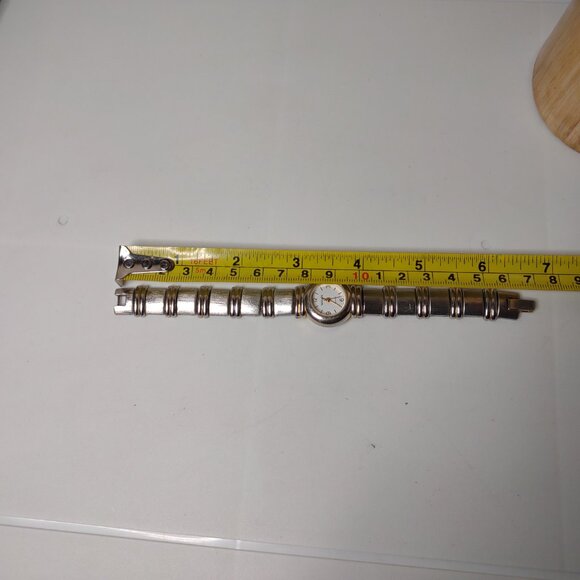 6.5 Inch Silver Tone Metal Gruen Watch With White Dial - Picture 13 of 13